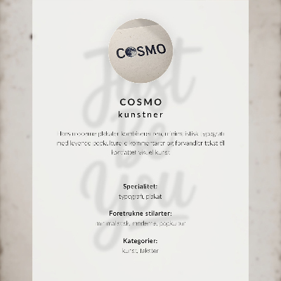 Wandposter Minimalistische inscriptie met contrasterend motief