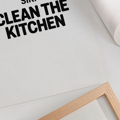 Wandposter Minimalistische inscriptie met contrasterend motief