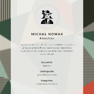 Decoratieve poster Contrasterende lijnen abstract patroon moderniteit