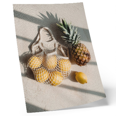 Poster Natuurlijke producten op een lichte achtergrond