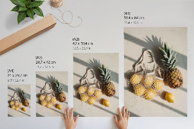 Poster Natuurlijke producten op een lichte achtergrond