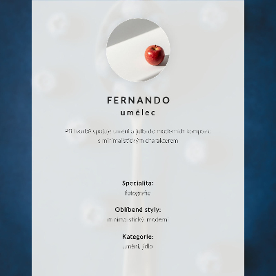 Wandposter Expressieve drank, witte beker, moderniteit