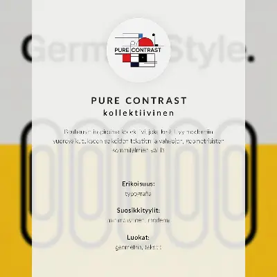 Geometrische letters in levendige kleuren decoratieve poster