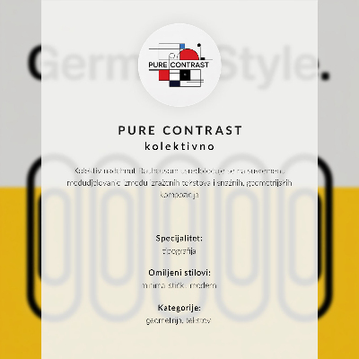 Decoratieve poster Geometrische letters in levendige kleuren