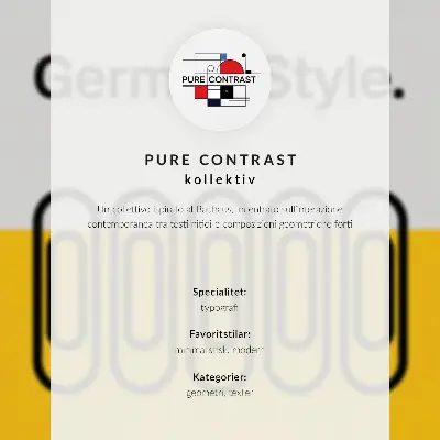 Geometrische letters in levendige kleuren decoratieve poster