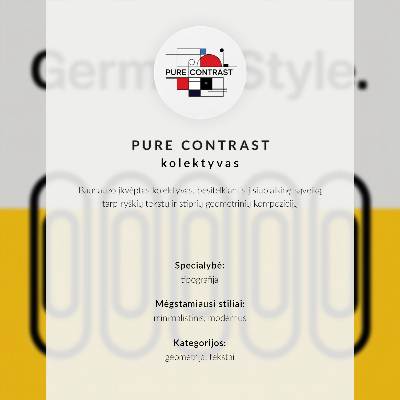 Decoratieve poster Geometrische letters in levendige kleuren