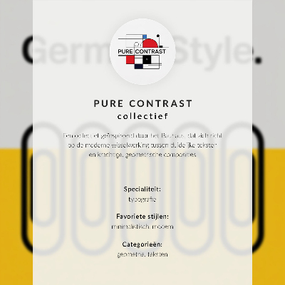 Decoratieve poster Geometrische letters in levendige kleuren