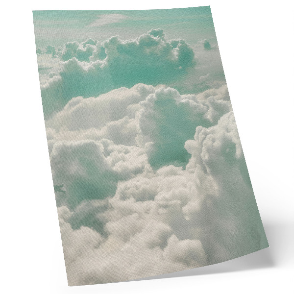 Decoratieve poster Wolken in de blauwe lucht, vrede, harmonie