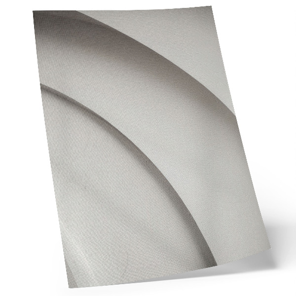 Decoratieve poster Een minimalistische compositie met witte rondingen.