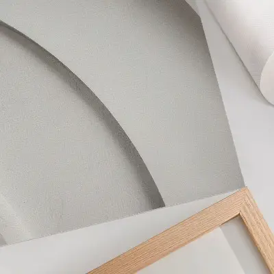 Decoratieve poster minimalistische compositie met witte rondingen