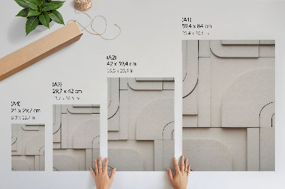 Poster Geometrische vormen, moderne compositie, elegantie