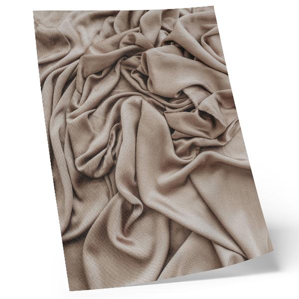 Decoratieve poster Beige stof, delicate plooien, gezellige sfeer