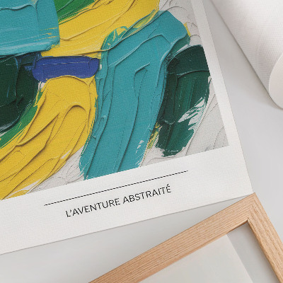 Decoratieve poster Energieke kleuren, dynamische abstractie