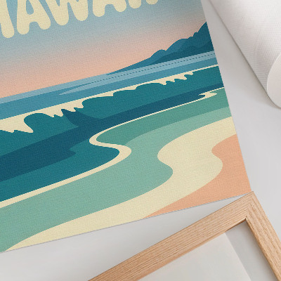 Poster Moderne typografie, natuurlijk landschap, stranden