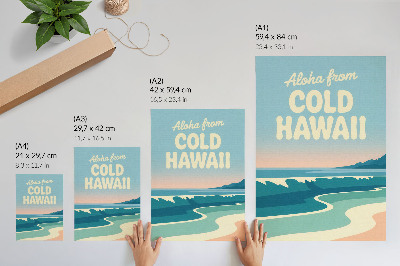 Poster Moderne typografie, natuurlijk landschap, stranden