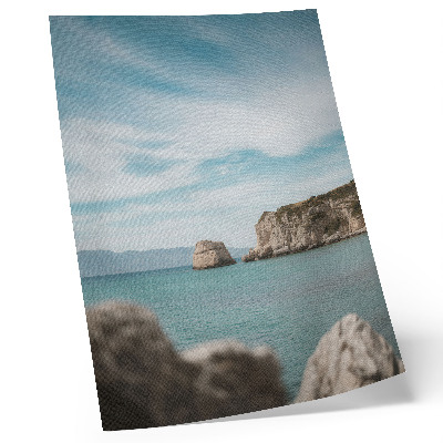 Decoratieve poster Kliffen, zee, blauwe lucht