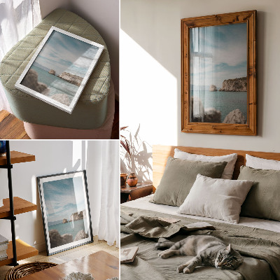 Decoratieve poster Kliffen, zee, blauwe lucht