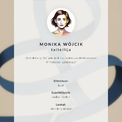 Wandposter Zwart-wit portret met abstracte patronen