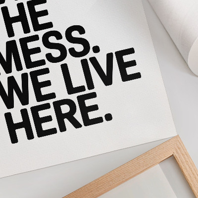 Poster Humoristische tekst, minimalistische stijl, contrast