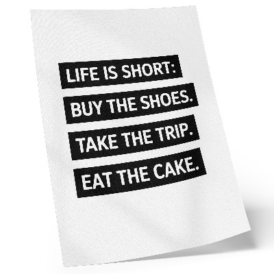 Wandposter Letters op een zwarte achtergrond, inspirerende typografie.
