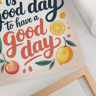 Wandposter Kleurrijke citrusletters in moderne stijl