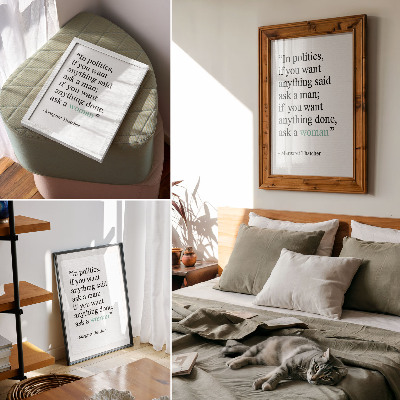 Wandposter Minimalistische quote die motiveert en inspireert tot eenvoud