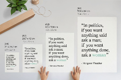 Wandposter Minimalistische quote die motiveert en inspireert tot eenvoud