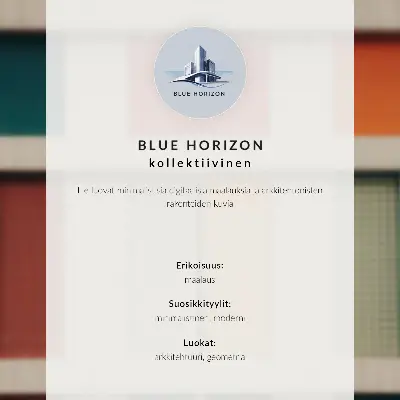 Decoratieve poster met kleurrijke panelen in moderne symmetrische stijl