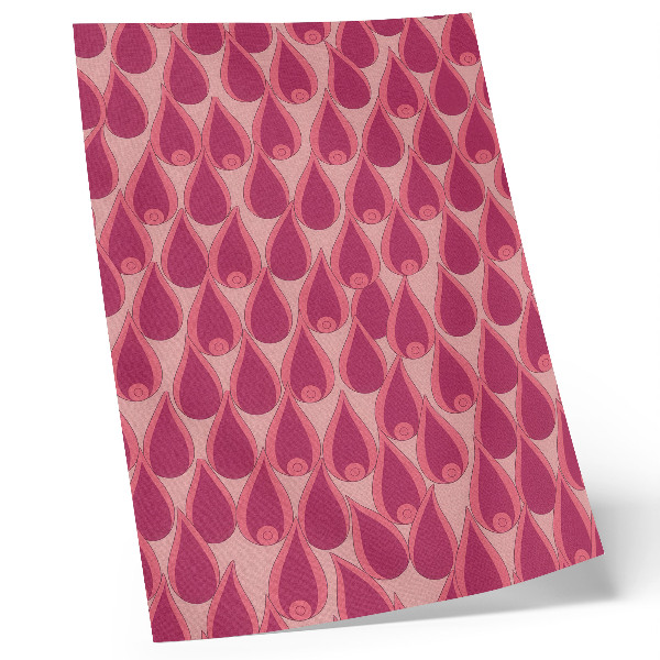 Decoratieve poster Roze druppels herhalen een dynamisch patroon