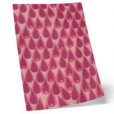 Decoratieve poster Roze druppels herhalen een dynamisch patroon