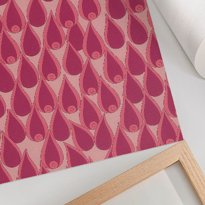Decoratieve poster Roze druppels herhalen een dynamisch patroon
