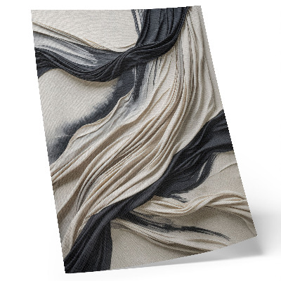 Decoratieve poster Vloeiende stofgolven en moderne elegantie.