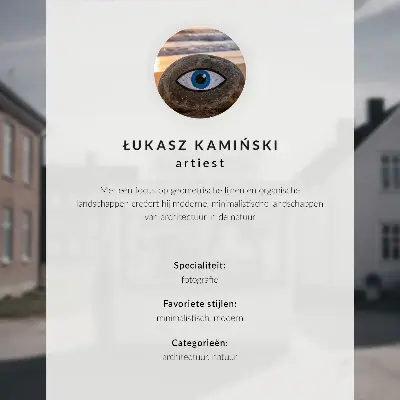Decoratieve poster houten kiosk met idyllische lichte gebouwen