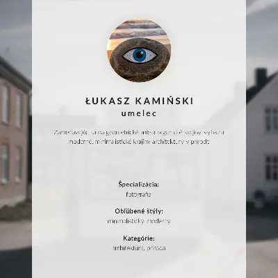 Decoratieve poster houten kiosk met idyllische lichte gebouwen