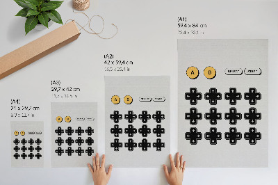 Poster Minimalisme van gamecontrollers, retro moderniteit