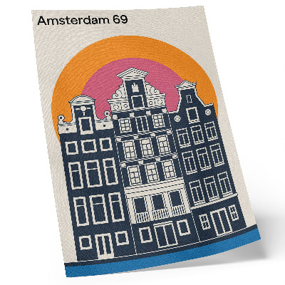 Poster Huurkazernes tegen een kleurrijke achtergrond - moderne esthetiek