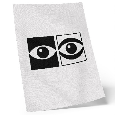 Decoratieve poster Zwart-witte ogen, moderne symmetrie, contrast