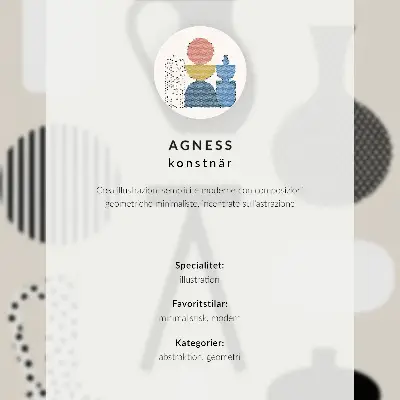 Decoratieve poster met zwart-witte ogen in een modern symmetrisch contrast