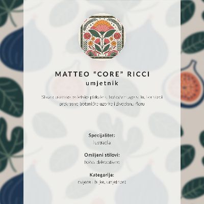 Decoratieve poster Kleurrijke bloemen en bladeren in grafische stijl
