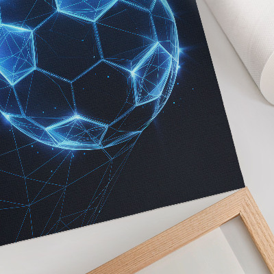Poster Digitale bal met geometrische lijnen en lichteffecten