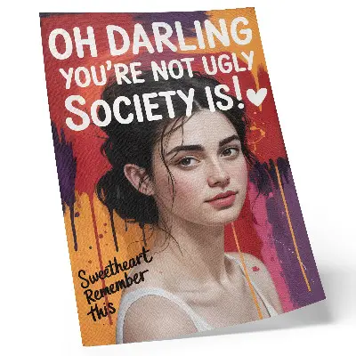 Poster met een vrouwenportret met thema motivatie, energie en dynamiek