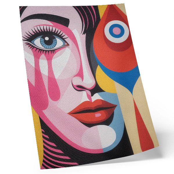 Poster Kleurrijke abstracte vormen, ooggezicht