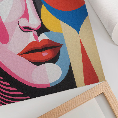 Poster Kleurrijke abstracte vormen, ooggezicht