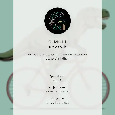 Poster met een zwarte figuur op een kleurrijke achtergrond in dynamische stijl