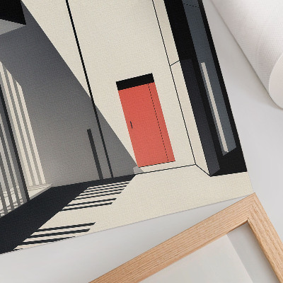 Decoratieve poster Minimalistische geometrische architectuur contrast