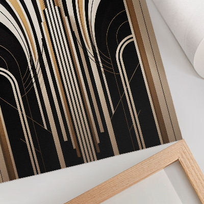 Wandposter Moderne bogen, elegantie, art deco-contrast