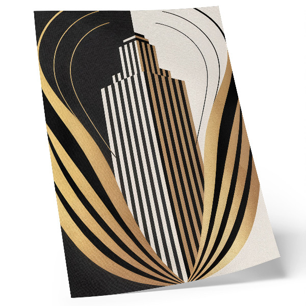 Poster De architectuur combineert elegantie met moderniteit.