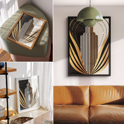 Poster De architectuur combineert elegantie met moderniteit.