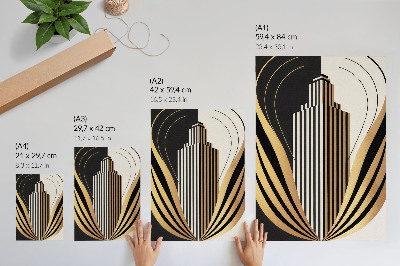 Poster De architectuur combineert elegantie met moderniteit.