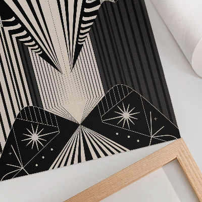 Decoratieve poster Opvallende contrasten tussen geometrische vormen en moderniteit.